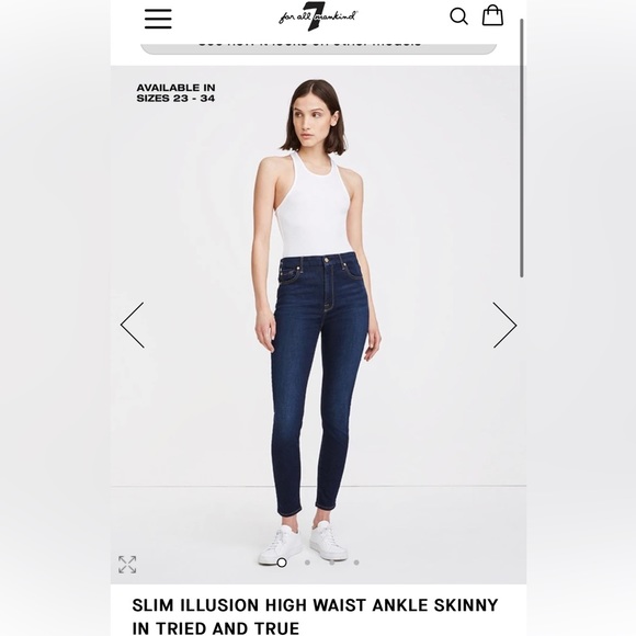 Seven for All Mankind Jean - High waist slim illusion - Picture 6 of 6